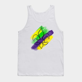 Mardi Gras Fleur de Lis Tank Top